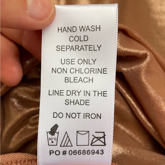 New Gabifresh swimsuits for all Rose Gold One Piece Swimsuit plunge ruched tie - Picture 7 of 12